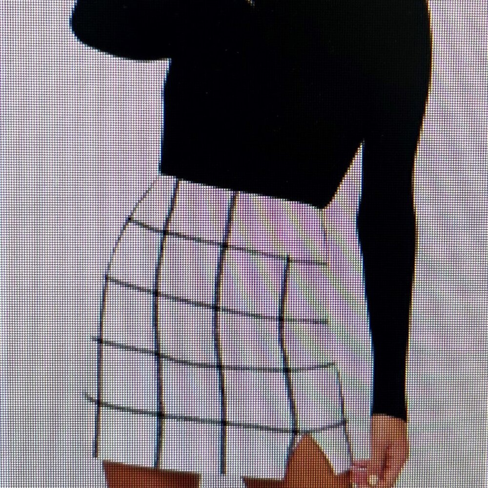 Lulu's - Spence White Plaid Mini Skirt  XL